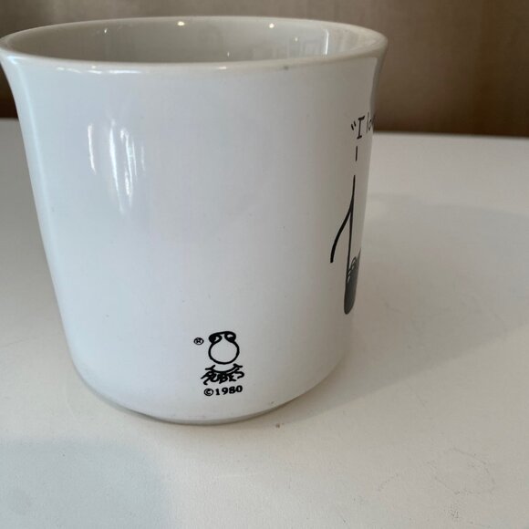 Vintage Rubes Coffee Mug "I Love You Too!" Musical Notes Cartoon 3.5” - Picture 3 of 6